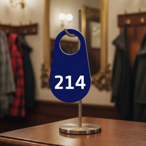 Šatní visačka, rozměr 40x70 mm